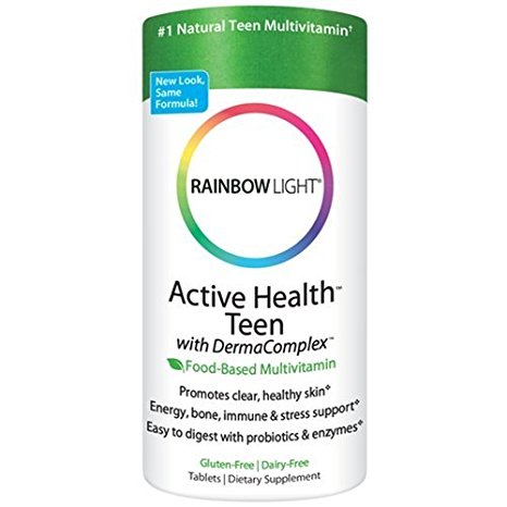 Rainbow Light Active Health Teen with DermaComplex multivitamin 60 tablets