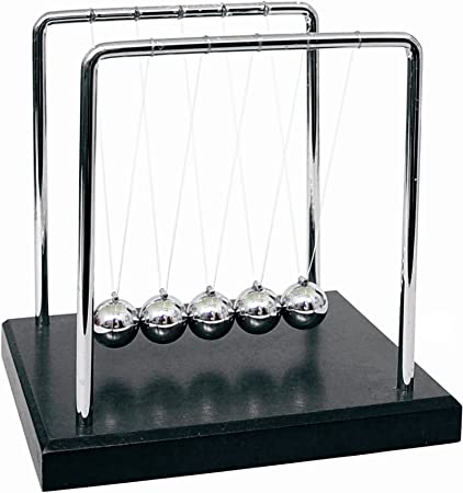 Forever Lover Newtons Cradle, Demonstrate Newton's Laws with Swinging Balls Perpetual Motion Simulator Physics Science Machine Office Desk Decoration