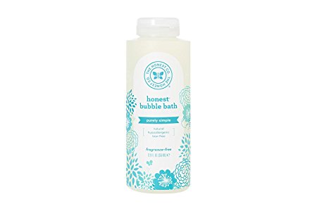 Honest Purely Simple Hypoallergenic Bubble Bath With Naturally Derived Botanicals for Sensitive Skin, Fragrance Free, 12 Fluid Ounce