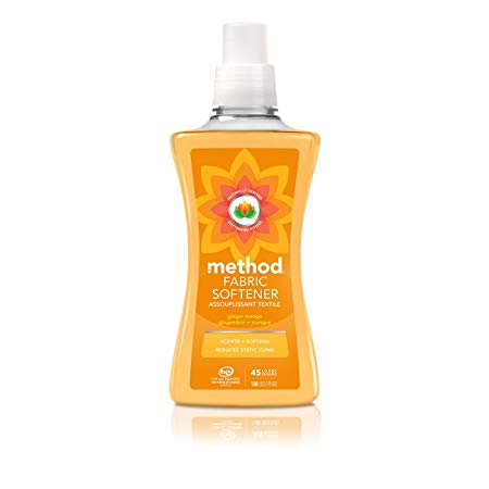 Method Naturally Derived Fabric Softener, Ginger Mango, 45 Loads, 53.5 Ounce