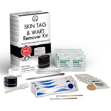 Skin Tag and Wart Remover Kit - All Natural Guaranteed Skin Tag and Wart Removal Kit - Natural and Homeopathic Wart Treatment