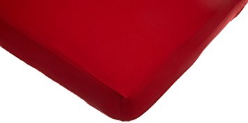 American Baby Company Supreme Jersey Knit Fitted Crib Sheet, Red