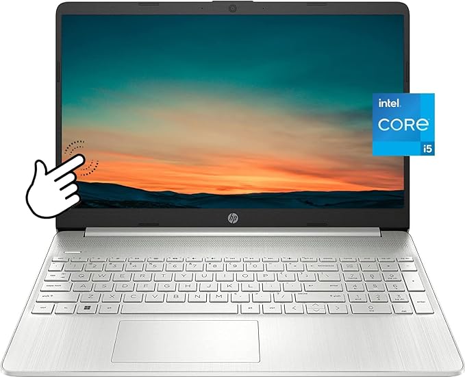 HP Newest 15.6 HD Touch Screen Laptop, 11th Gen Intel 4-Core i5-1135G7(Up to 4.2GHz, Beat i7-1060G7), 16GB RAM, 512GB PCIe SSD, Iris Xe Graphics, Bluetooth, WiFi, Fast Charge, HDMI, Win11 S