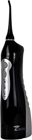 Professional Rechargeable Oral Irrigator with High Capacity Water Tank by ToiletTree Products. 2nd Generation Version. (Black)