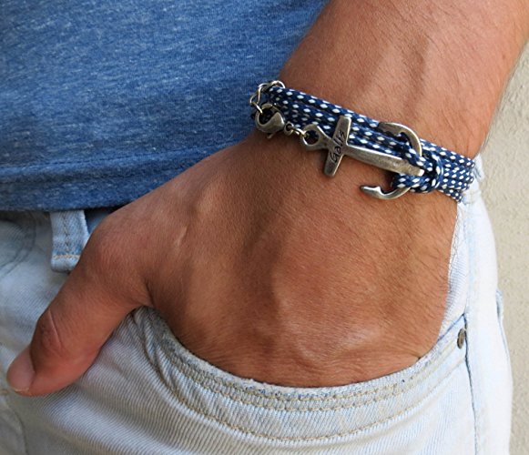 Men's Bracelet - Men's Anchor Bracelet - Men's Nautical Bracelet - Men's Jewelry - Sailor Bracelet - Guys Jewelry - Guys Bracelet - Jewelry For Men - Bracelets For Men