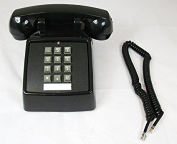 Cortelco  (ITT-2500-MD-BK) Single Line Desk Telephone