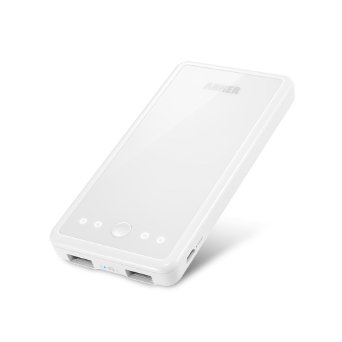 Anker Astro E3 Ultra Compact 10000mAh Portable Charger 2nd Gerneration Classic External Battery Power Bank Slim with PowerIQ Technology White