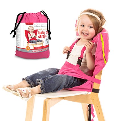 Heaven's Bliss Baby Portable High Chair Booster Harness (Pink)