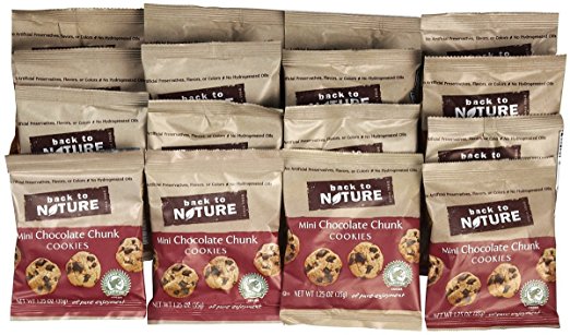Back to Nature Grab & Go Cookies - Mini Chocolate Chunk - 1.25 oz - 12 ct