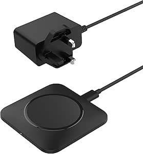 Belkin BoostCharge Pro Universal Easy Align Wireless Charging Pad, 15W Fast Charger for Apple iPhone, Samsung Galaxy, Apple Airpods Pro, and Other MagSafe Enabled Devices - Black