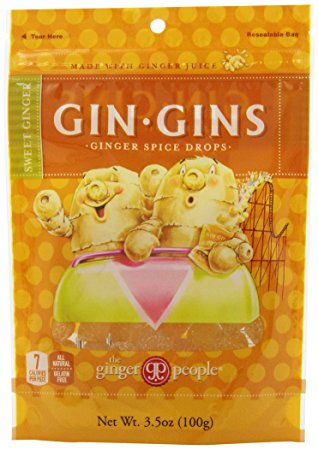 The Ginger People Gin Gins Ginger Spice Drops, 3.5 Ounce