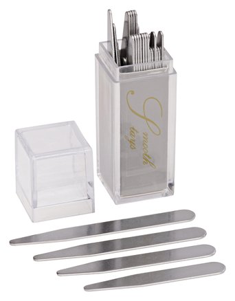 36 Stainless Steel Collar Stays in Clear Plastic Box Order the Sizes You Need