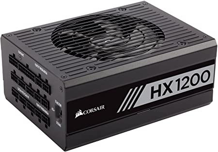 Corsair HX Series, HX1200, 1200 Watt, 80  Platinum Certified, Fully Modular Power Supply