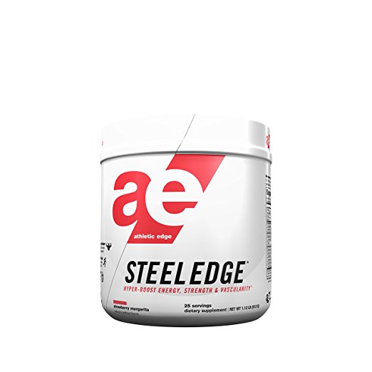Athletic Edge Steeledge Pre-Workout Powder, Strawberry Margarita, 1.12 Pound,17.76 Ounce