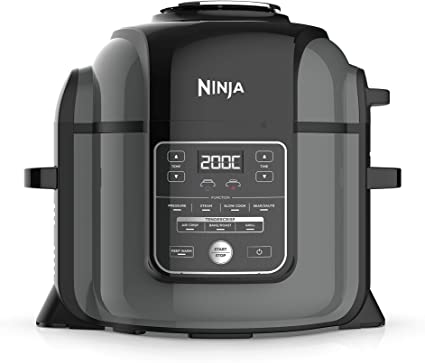 Ninja Foodi Max Electric Multi-Cooker [OP450UK] Pressure Cooker and Air Fryer, Grey/Black