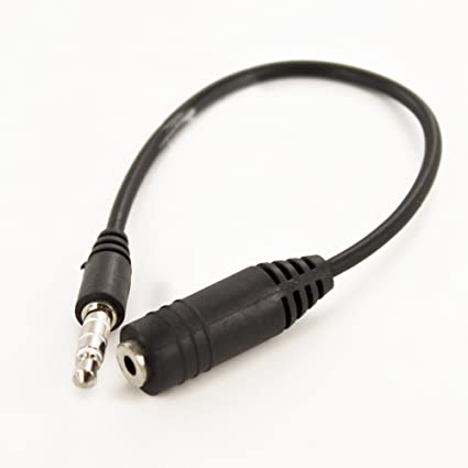 ANRANK AU253503AK 2.5mm Female to 3.5mm Male 4-Pole Jack Stereo Audio Adaptor Cable - Convert 2.5 mm Stereo Cellphone Headphone to 3.5 mm MP3 Stereo Earpiece Earphones Input Jack