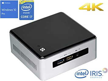 Intel NUC5i7RYH Mini PC, Intel Core i7-5557U Upto 3.40GHz, 16GB RAM, 256GB SSD, Intel Iris Graphics 6100, Mini HDMI, Mini DisplayPort, Wi-Fi, Bluetooth, Windows 10 Pro