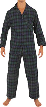 NORTY Flannel Pajamas for Men - Set of Top and Pants/Bottoms Soft Durable Cotton
