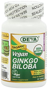 Deva Vegan Gingko Biloba 300mg 90 tablets