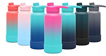 Simple Modern Summit Water Bottle with Chug Lid & Protective Boot - Wide Mouth Vacuum Insulated - 4 Sizes & 20 Colors