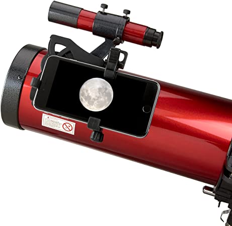 Carson Red Planet Series 45-100x114mm Newtonian Reflector Telescope with Universal Smartphone Digiscoping Adapter (RP-300SP)