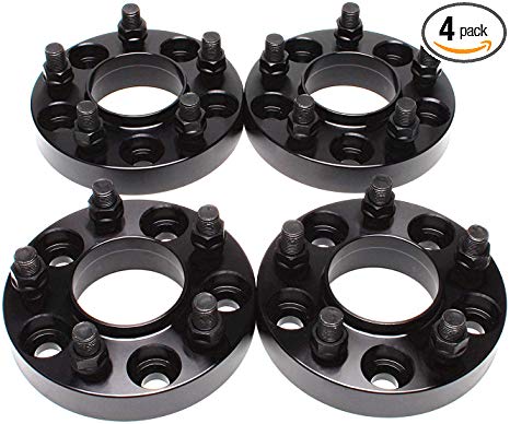 ZY Wheel 4PCS 5X4.5 Wheel Spacers 25mm 1 inch 5x114.3 Hubcentric Wheel Adapters 70.5mm Hub Bore 14x1.5 Studs for 2015 2016 2017 2018 2019 2020 Ford Mustang