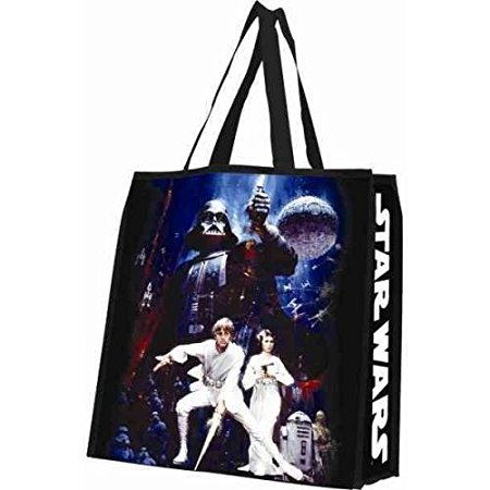 Vandor 52423 Star Wars Large Recycled Shopper Tote, Multicolored