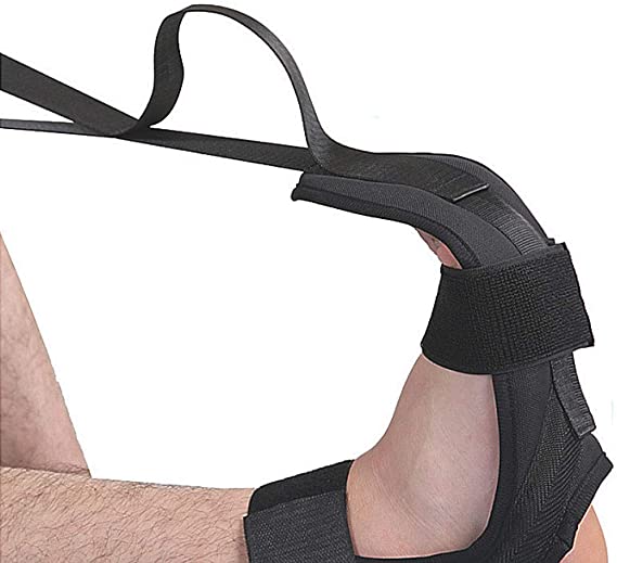 ValueVinylArt Yoga Rehabilitation Stretching Strap, Ligament Stretching Belt Foot Drop Stroke Strap with Loops, Plantar Fasciitis Leg Training Foot Ankle Joint Correction for Ballet