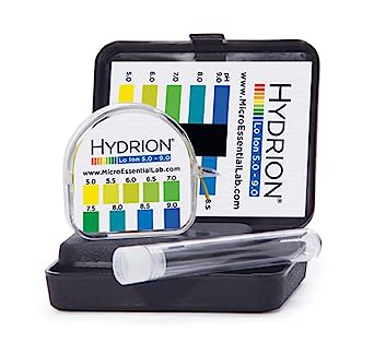 Micro Essential Lab LI-5900 Hydrion Short Range Lo Ion pH Test Kit, 5 - 9 pH