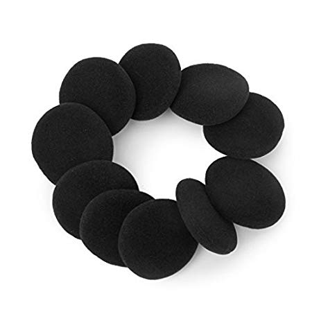 VEVER® 10 Pairs 50 mm (2 Inch) Replacement Sponge Earpads Foam Pad Ear Cover for Philips Sony headphone (with VEVER LOGO package)