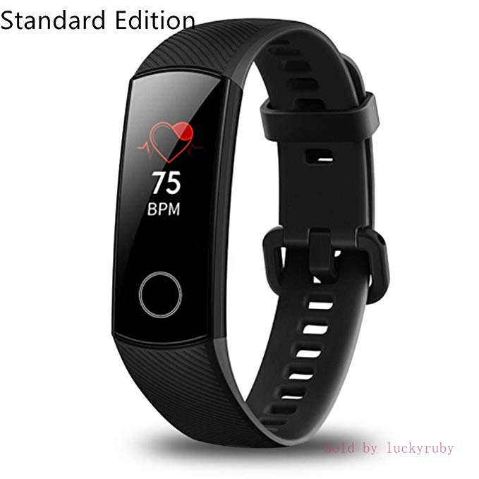 Honor Huawei Band 4 6-Axis Inertial Heart Rate Monitor Infrared Light Wear Detection Sensor Full Touch AMOLED Color Screen Home Button All-in-One Activity Tracker 5ATM Waterproof