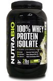 NutraBio 100 Whey Protein Isolate - 2 lbs Unflavored - NO Soy NO Whey Concentrate NO Amino Acid Spiking just 100 Pure WPI
