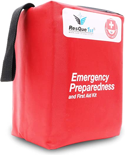 First Aid Complete Emergency Preparedness: Kit for Office, Home, School, Emergency, Survival, Camping, Hunting, Travel, Car or Automotive and Sports. 180 Pieces