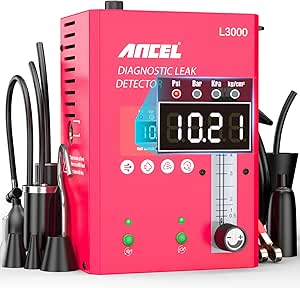 ANCEL (Upgrade Digital S3000 PRO Version L3000 Automotive Smoke Machine with Built-in Air Pump and Digital Pressure Gauge. Upgraded EVAP Smoke Machine Leak Tester for Leaks Test in Vacuum,Fuel, etc.