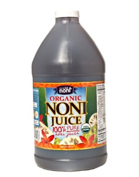100% Pure Organic Hawaiian Noni Juice - 1/2 Gallon Jug 64oz