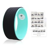 Yoga Wheel by Kurma - Extra Strength Prop with Premium Mat Material - Comfort and Safety in Backbends and Poses