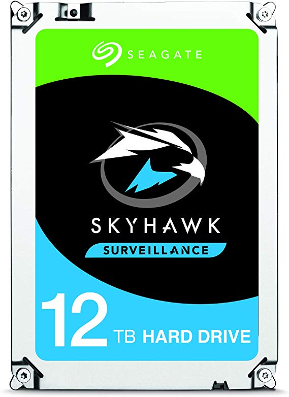 Seagate Skyhawk 12TB Surveillance Internal Hard Drive HDD – 3.5 Inch SATA 6Gb/s 256MB Cache for DVR NVR Security Camera System with Drive Health Management – Frustration Free Packaging (ST12000VX0008)