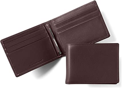 Leatherology Men's Slim Bifold Wallet with Money Clip, RFID Available, Full Grain Leather