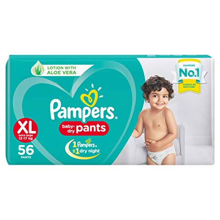 Pampers New Diapers Pants, XL (56 Count)