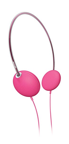 Philips Ultra Super Lighweight Headband Headphones SHL1601/28 -Pink (Discontinued by Manufacturer)