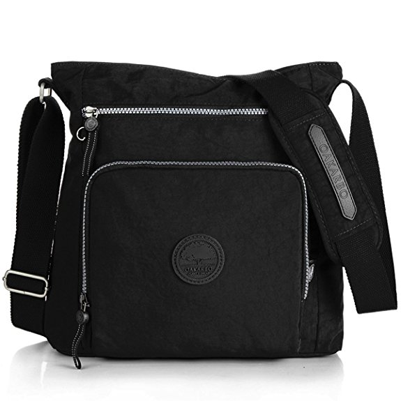 Oakarbo Nylon Crossbody Purse Multi-Pocket Travel Shoulder Bag