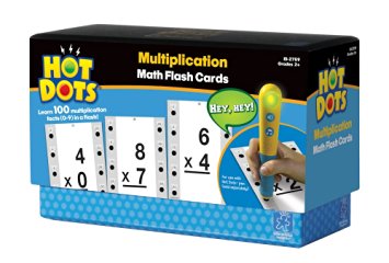 Educational Insights Hot Dots Math Flash Cards- Multiplication