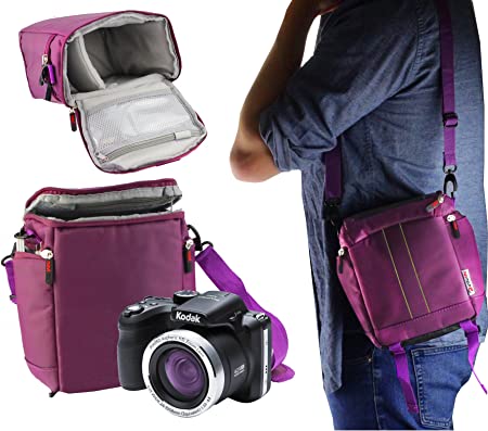 Navitech Purple Camera Carrying Case and Travel Bag Compatible with The Sony RX10 IV