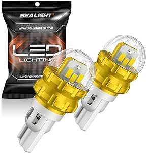 SEALIGHT 912 921 Backup Reverse Light Bulb, T15 906 904 916 W16W Super Bright 360° LED Replacement Bulbs 3020SMD with HD Projector 2400 Lumens 6000K White CAN-BUS Error Free, Pack of 2