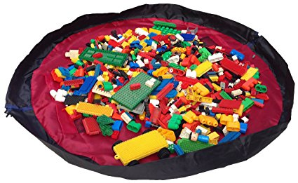 Children Play Mat and a Toy Storage Bag from Bow-Tiger - Multi Purpose Kid's Activity Mat That Folds to a Portable, Toy Organizer. Make Sure Your Child is Having Fun Without Worrying About The Mess!