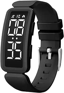 Fitness Tracker Kids Watch, Fitness Watch for Kids, Step Counter Pedometer Waterproof Watch, Sports Activity Tracker for Kids, Girls and Boys Watch, Teen Boy Gift Ideas