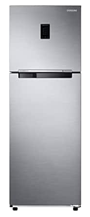 Samsung 322L 2 Star Inverter Frost-Free Convertible 5 In 1 Double Door Refrigerator Appliance (RT37C4522S8/HL,Elegant Inox 2023 Model)