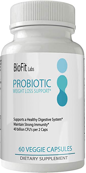 Bio Fit Probiotic Pills | Biofit Probiotic Capsules Formula | Metabolism Supplement Pills for Better Digestion to Stop Bloating, Constipation and Relieves Flatulence Gas | 60 Capsules