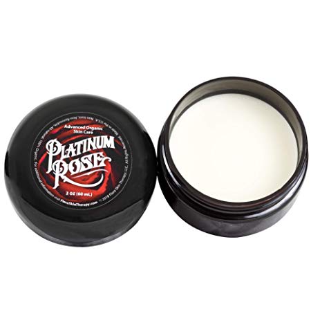Platinum Rose Tattoo Butter for Before, During, and After the Tattoo Process - Advanced Organic Skin Care - Heals, Lubricates, Moisturizes and Repairs Skin 100% Natural and Organic Ingredients (2 oz)
