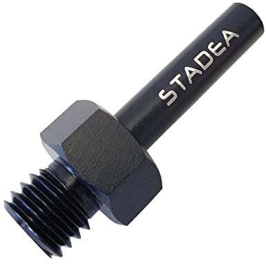 Stadea ADC104K Core Bit Adapter for Threaded Diamond Core Drill Bit Hole Saw - 3/8" Round to 5/8" 11 Male